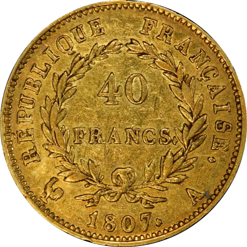 Napoléon Ier - 40 francs 1807 A