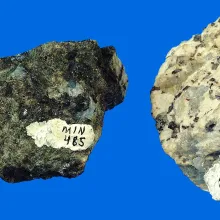 Rutile dans quartz