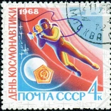 Leonov filme dans l'espace