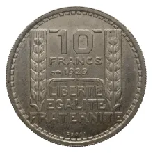 10 francs Turin 1929 essai