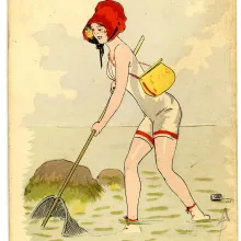 Pêcheuse de crevettes - Georges Léonnec