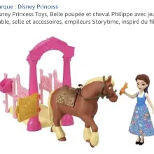 Disney - la belle et la bête - figurine Belle et Philibert